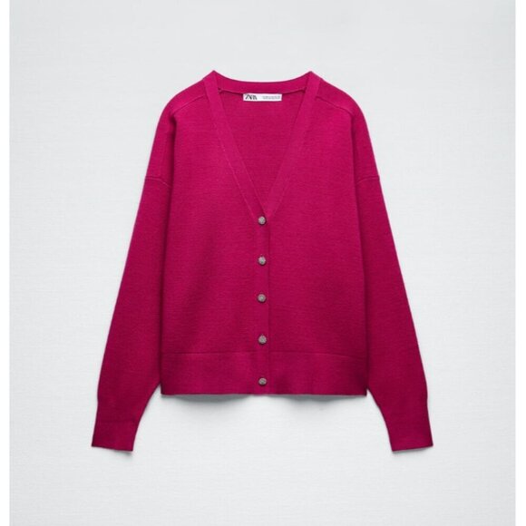 ZARA JEWEL BUTTON KNIT CARDIGAN (Size L , XL) NEW WITH TAG! - Picture 6 of 8